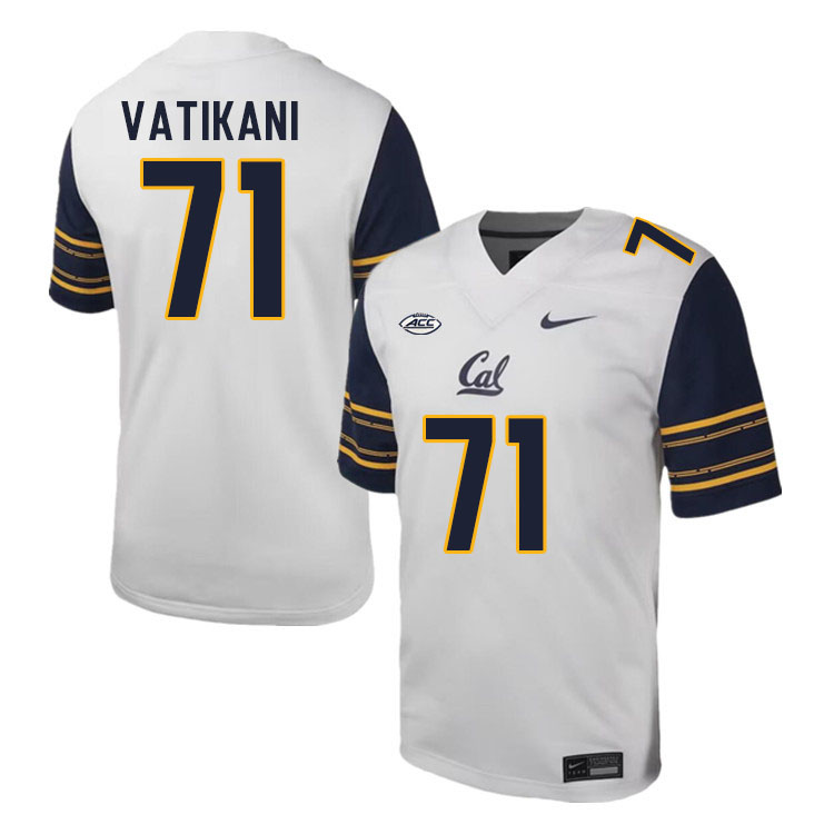 Men #71 Sioape Vatikani California Golden Bears ACC Conference College Football Jerseys Stitched Sal